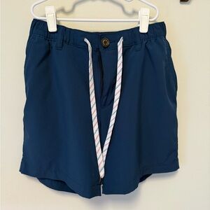 Chubbies Navy Shorts with White Drawstring